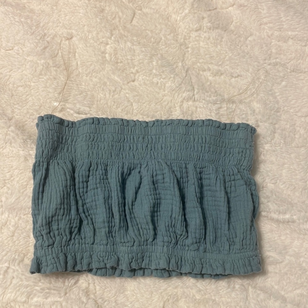 Blue/Teal Tube Top, Medium
